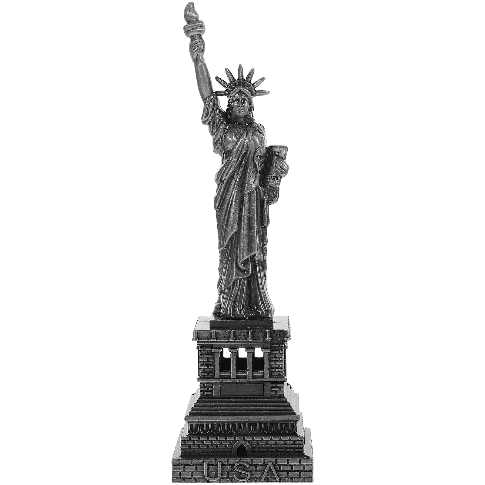 

Home Decor Tabletop Metal Artware Desktop Liberty Ornaments Decoration Alloy Adornment Statue Office