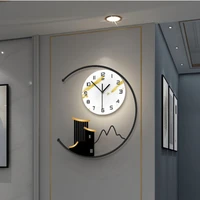 modern iron wall clock digital creative kitchen large metal luxury digital wall home decor design reloj de pared home decor
