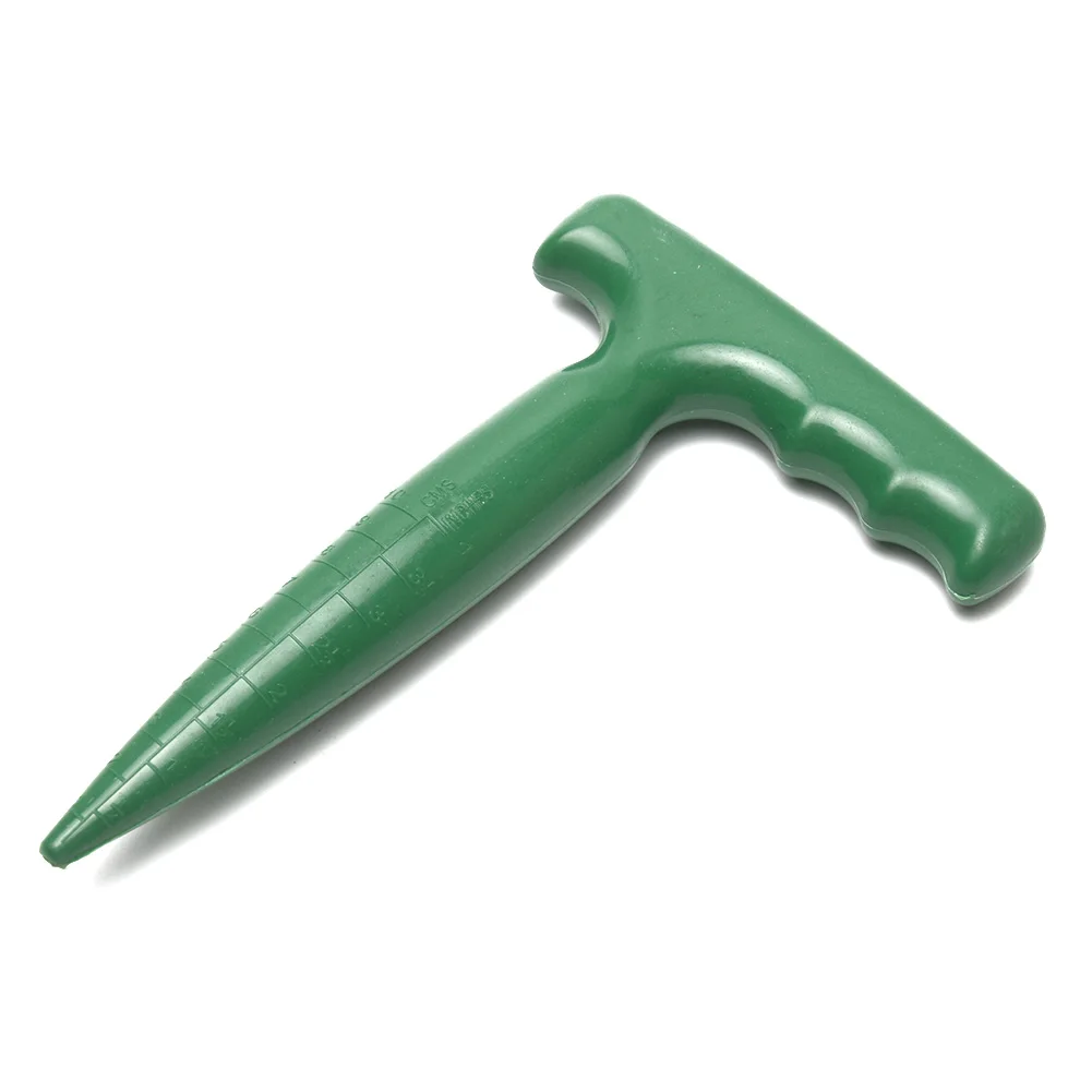 

Green Practical Garden Dibber Plastic Transplanting Grip Planting Tools Home Durable Solid Portable Widger Seedling