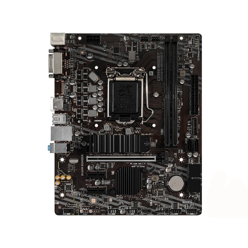 

Материнская плата MSI B460M Bomber DDR4 DIMM 64 Гб LGA 1200