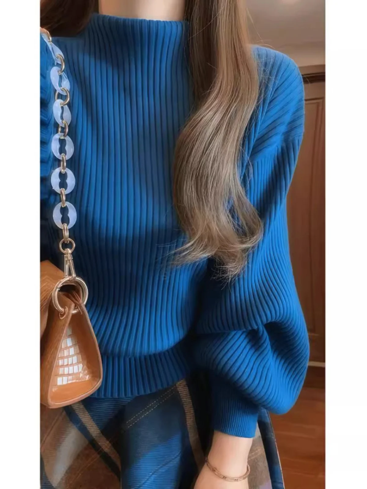 French sle Salt System Young High-Grade Sense Set Женский осенне-зимний возрастной вязаный свитер с