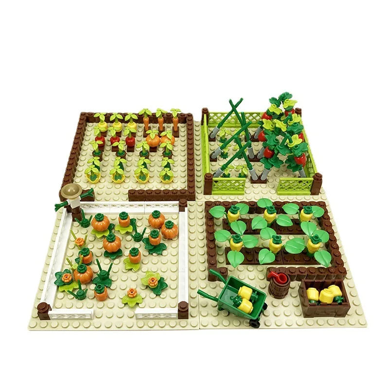 

Пасторальный строительный блок MOC, совместим с фермами, панда, корова, кролик, свинья, курица, тигр, серия с мотивами животных, подарок для дет...