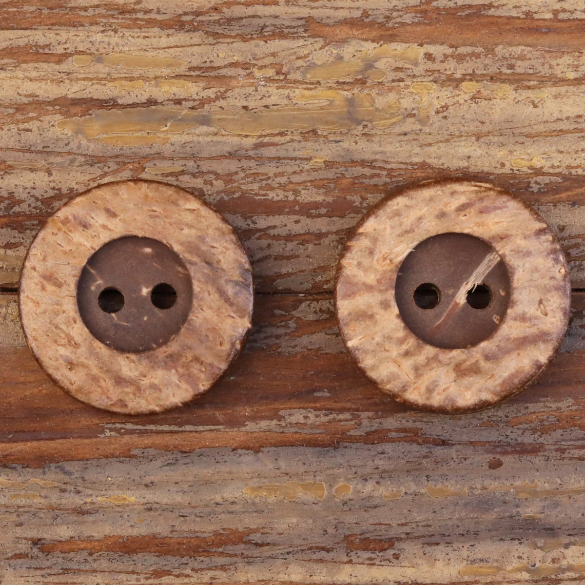 

10pcs Thick Coco Buttons Two Hole AAA Grade For Clothing Sewing Accessories Rough Cut Natural Texture Cotton And Linen Kniting