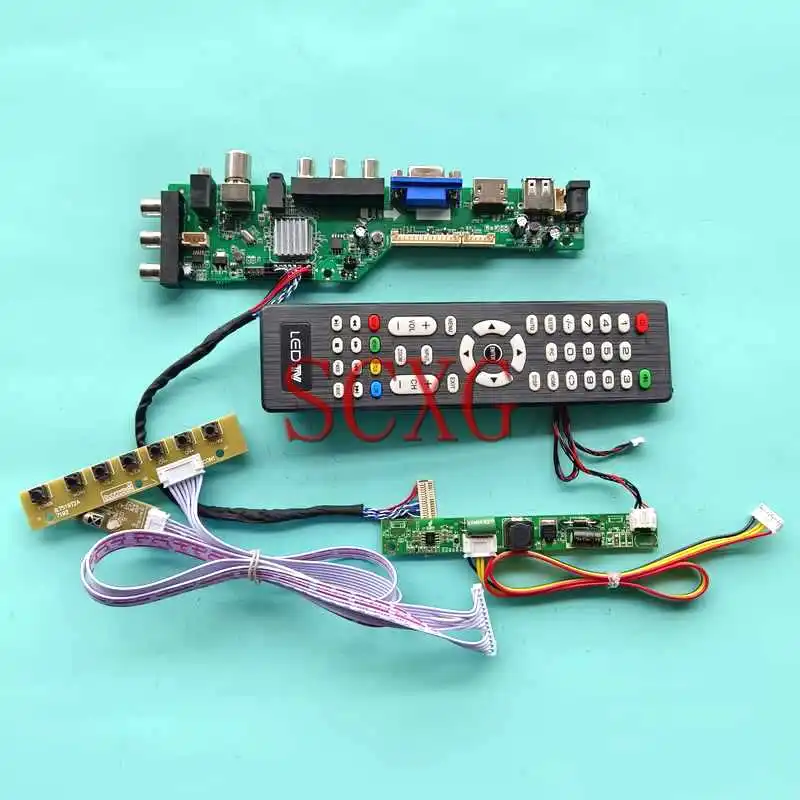 

For LM230WF3-SLK1/SLP1/SLQ1/SSA1 DVB LCD Display Controller Board DIY Kit 30Pin LVDS 1920*1080 23" AV USB RF VGA HDMI-Compatible