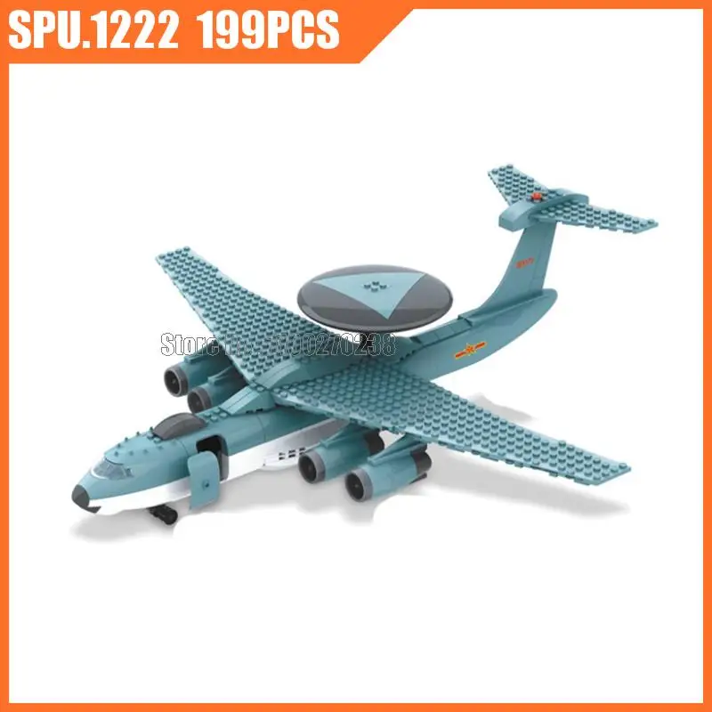 

5005 199pcs Military Air Force Plane Early Warning Aircraft Awacs Plane Boy Army Weapon Building Block Toy Children