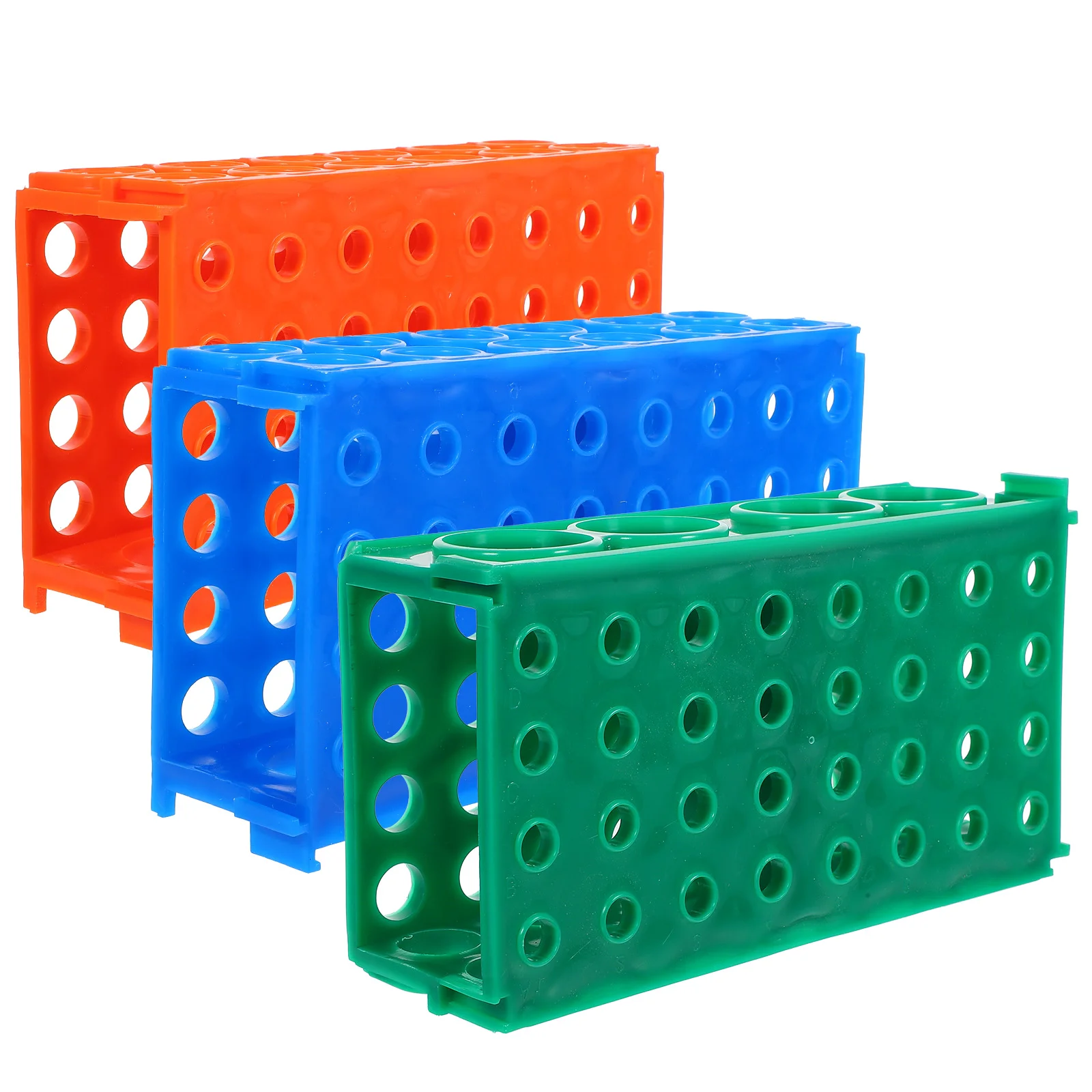 

3 Pcs Test Tube Rack Sampling Storage Holder For Chemistry Laboratory Pp Plastic