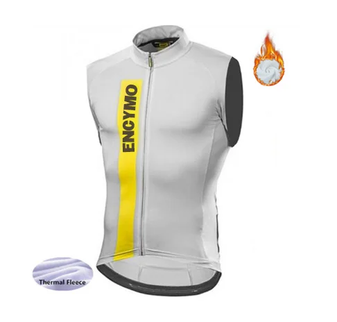 

ENCINO Winter Thermal Fleece Cycling Sleeveless Vest Mtb Bike Bicycle Keep Warm Vest Men's Cycling Clothing