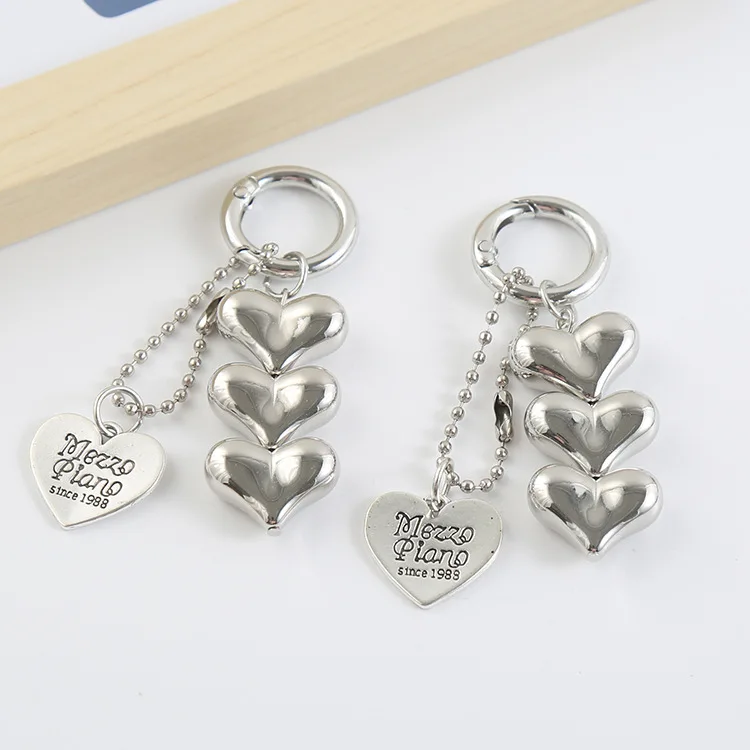 Модный брелок для ключей с бисером в форме сердца Многофункциональный шнурок