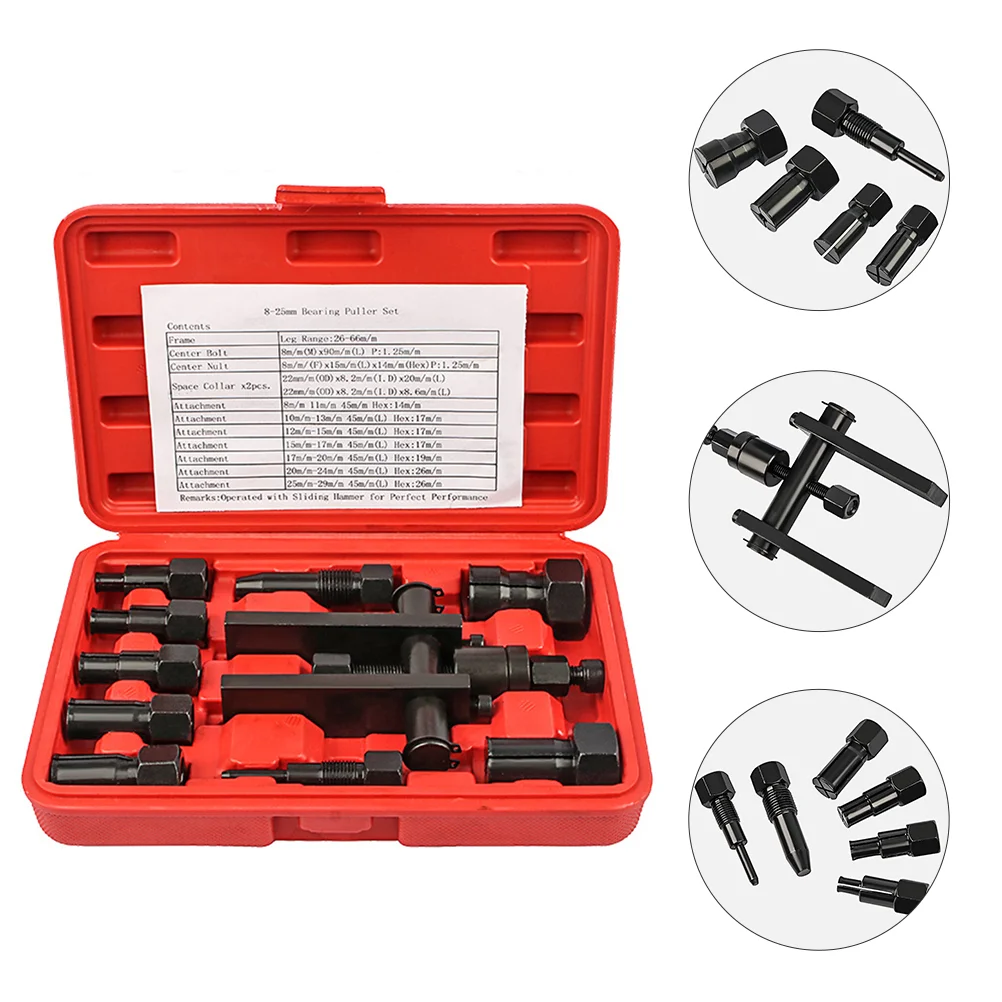 

Bearing Tool Puller Setremoval Kit Motorcycle Blind Installer Bearings Remove Adapters Press Inner Drive Separat Two Jawbox