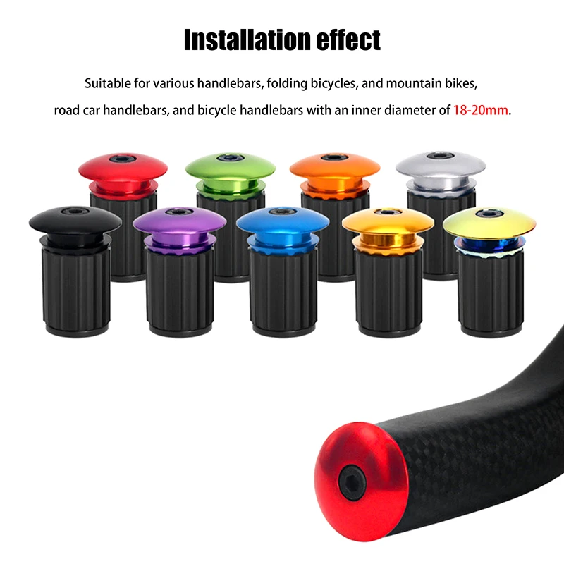 1 пара торцевых заглушек на руль велосипеда колпачки из алюминиевого сплава для