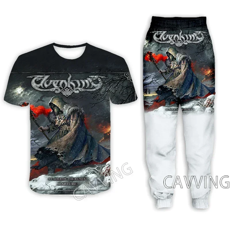 Повседневная футболка с 3D принтом Elvenking + штаны для бега брюки костюм одежда