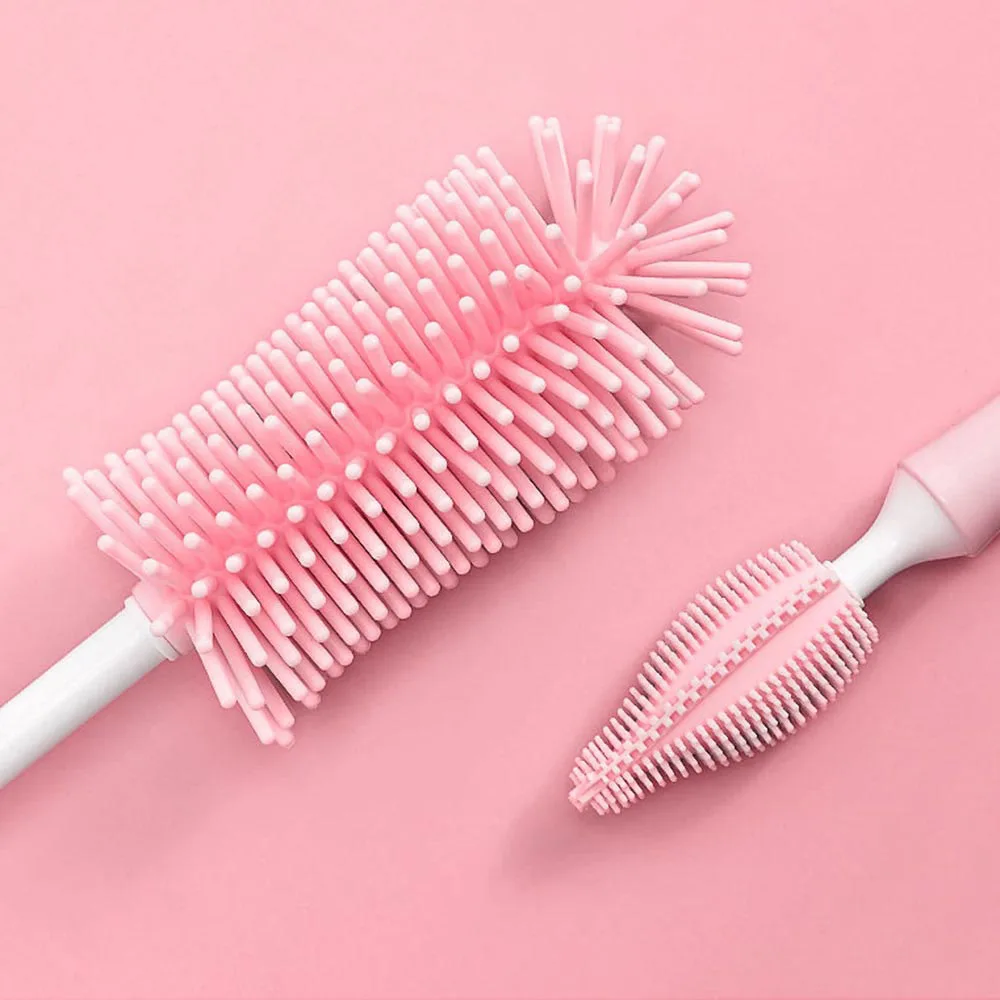 

Силиконовая щетка для бутылки, щетки для чистки сосков, набор кистей для чистки детских сосков, ручная мягкая щетка для чистки пищевых проду...