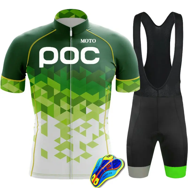 Комплект велосипедной одежды MOTO POC Pro мужские шорты-комбинезон с коротким рукавом