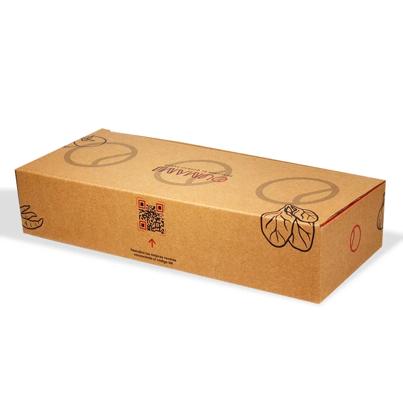 

Brown craft paper custom print box packaging lunch bento custom logo