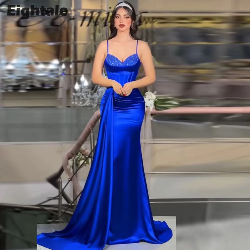 Eightale новое вечернее платье на тонких бретельках Русалка для выпускного вечера