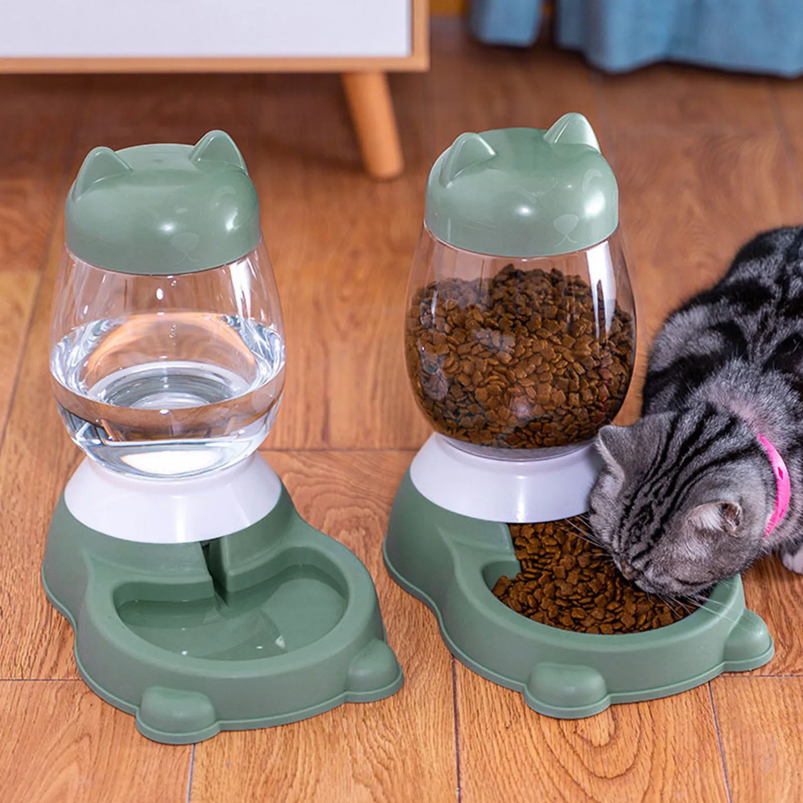 

Pet Automatic Feeder Little Bear Pot Belly Bucket Shape Bowl Feeding And Drinking Dog Water Dispenser Feeding Bowl Pet Supplies