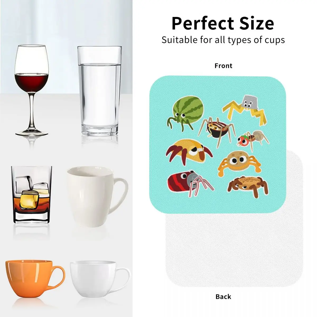 Bugsnax Bug Pack Fan Art Подставки Кухонные салфетки Нескользящие изоляционные кофейные