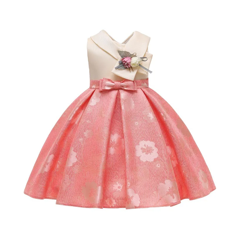

Baby Dresses Collar Elegant Princesse Fille Party Wedding Kids Children Dress for Girls Formal Costume 6-10Y Vestido Fiesta