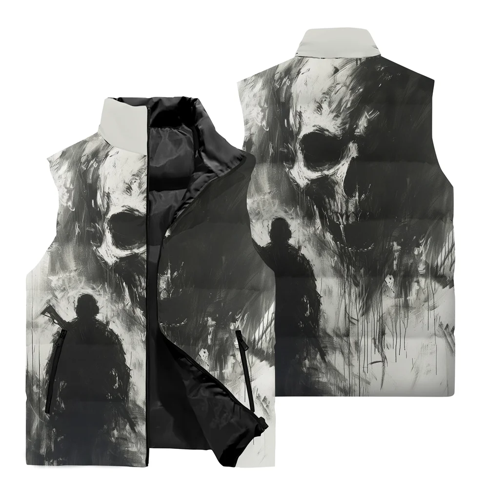 Жилет мужской с 3 принтами тигров уличная мода куртка без рукавов уличный стиль