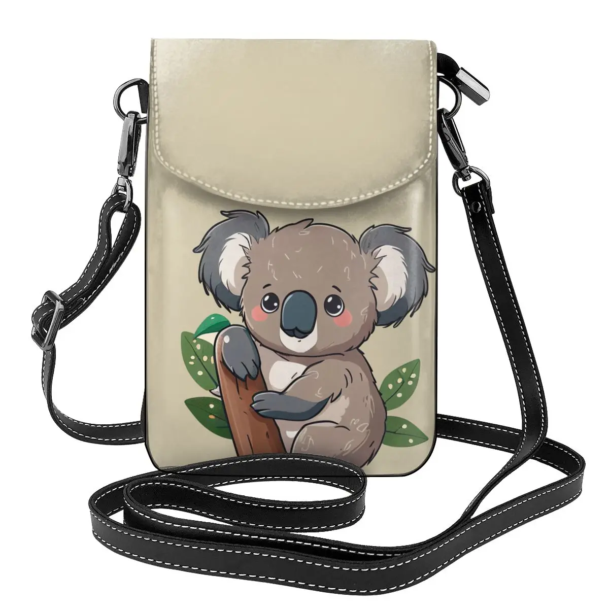 

Kawaii Koala Bear Shoulder Bag Animal Shopping Female Women Bags Gifts Vintage Leather Purse Christmas Gift