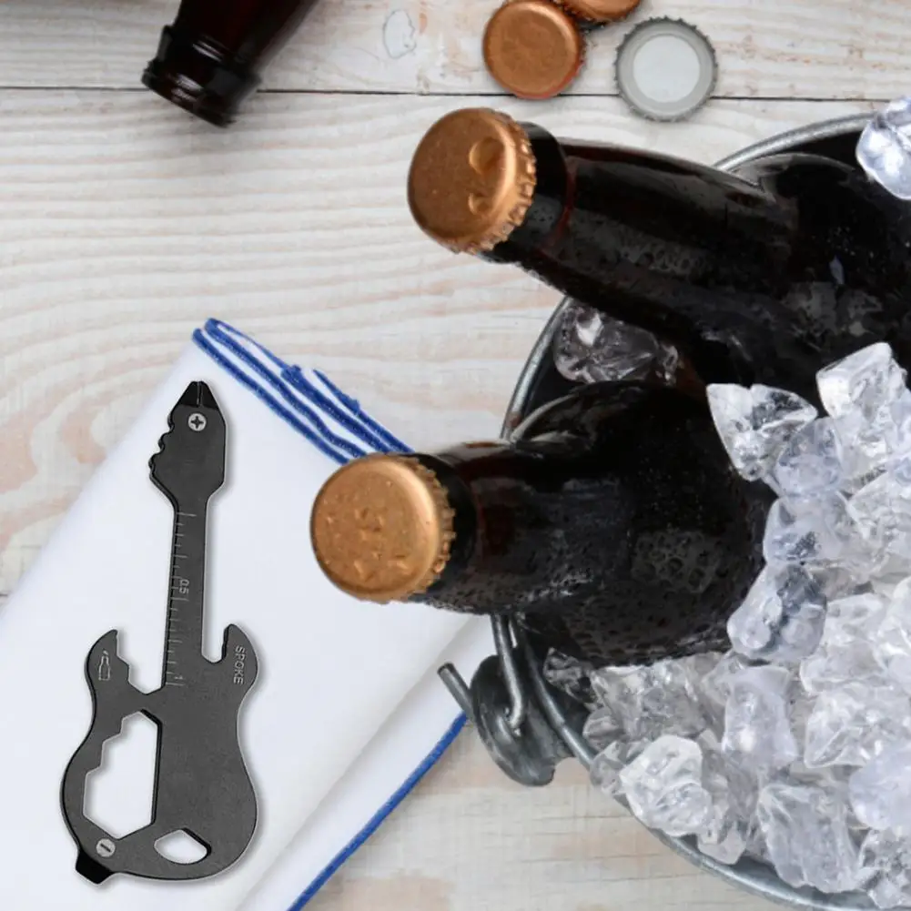 

Sturdy EDC Tool Card 12 in 1 Carbon Steel Wear Resistant EDC Tool Card EDC Hexagon Wrench EDC Bottle Opener