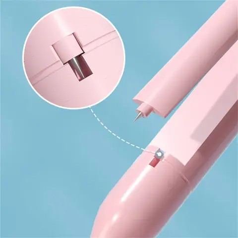 Прецизионный компас-карандаш металлический белый/синий/розовый