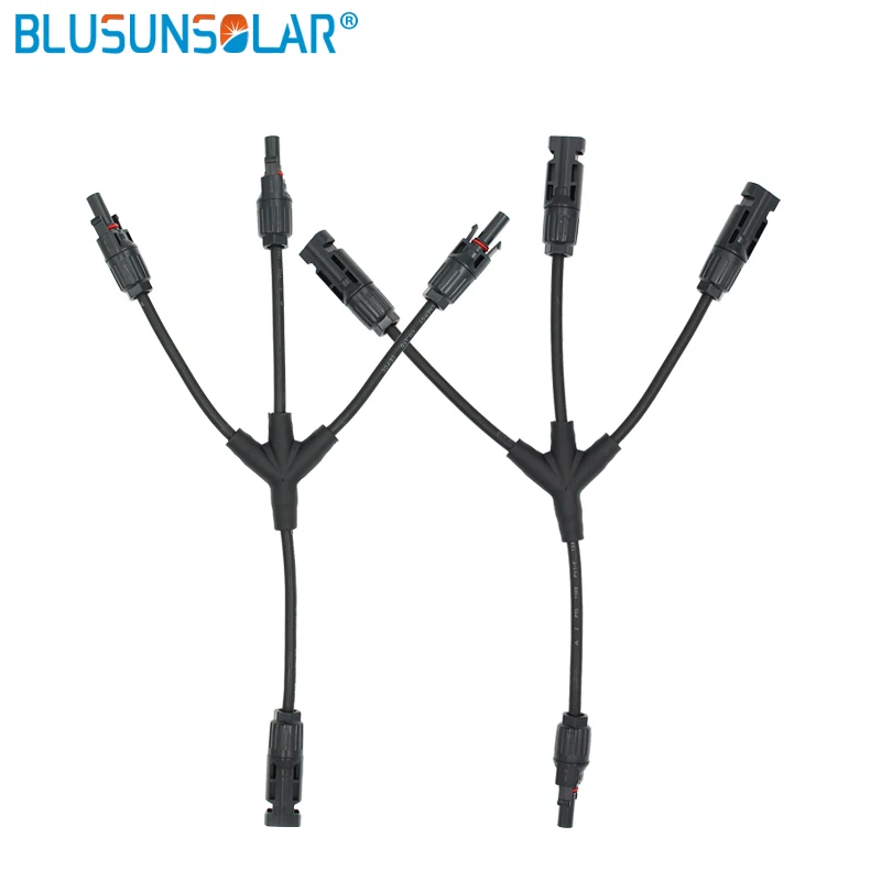 

LEADER 5 Pairs/Lot Hot Selling PV Connector Y Branch Male And Female 3 To 1 Cable Connector For Solar Panel System LJ0156 Solar