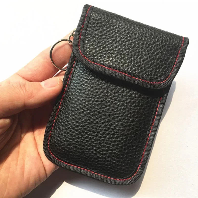 

1x автомобильный противоугонный автомобильный брелок для ключей RFID-блокировщик сигнала Фарадея, сумка для блокировки сигнала, кошельки для ключей, аксессуары для салона автомобиля