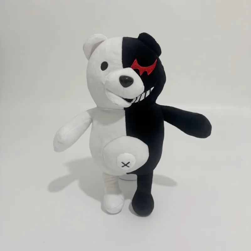 Фото Новая плюшевая игрушка Монокума (черно-белый медведь) из Danganronpa 2, 25 см, мягкая набивная игрушка, подарок на день рождения №4