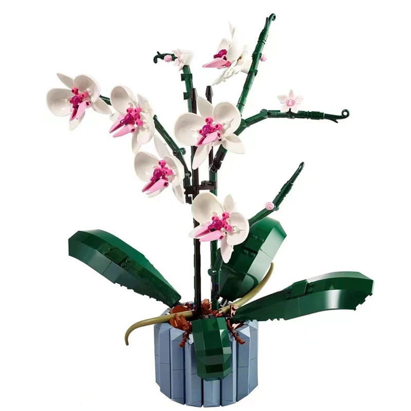 

Flower Building Blocks 10311 Diy Orchid Bonsai Series Home Decor Bricks Assembly Toys for Children Birthday Gifts