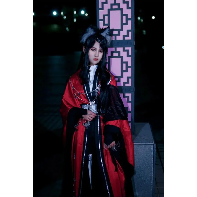 Tian Guan Ci Fu костюмы для косплея Hua Cheng косплей San Lang красные комплекты униформа