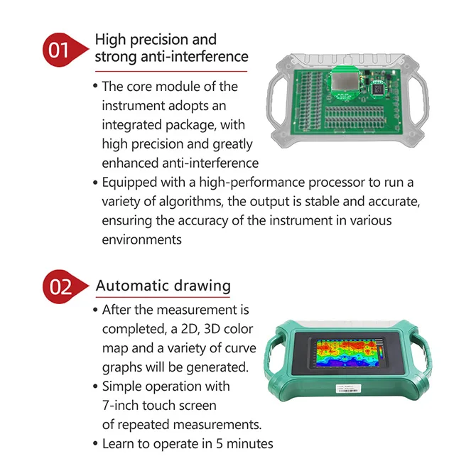 Отличный подземный водоискатель 3000 м электронное геологическое оборудование