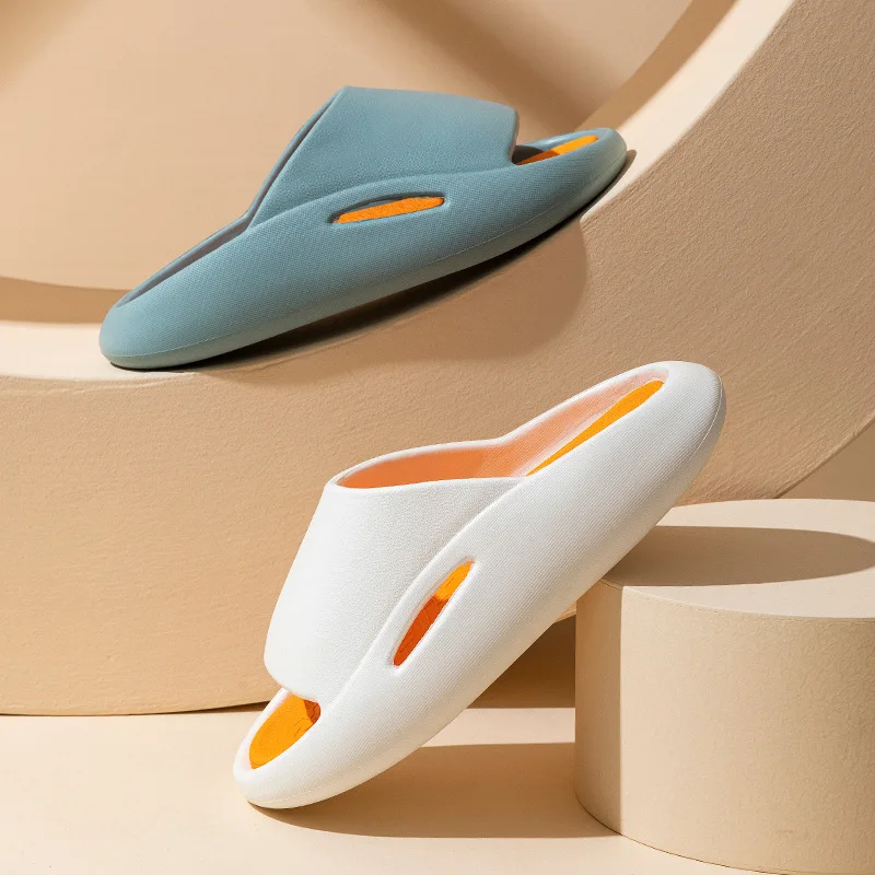 45 Summer Men and Women Slippers Creative Clogs Outdoor Garden Shoes Beach Slippers Quick Dry Indoor Slides Bathroom Flip Flops