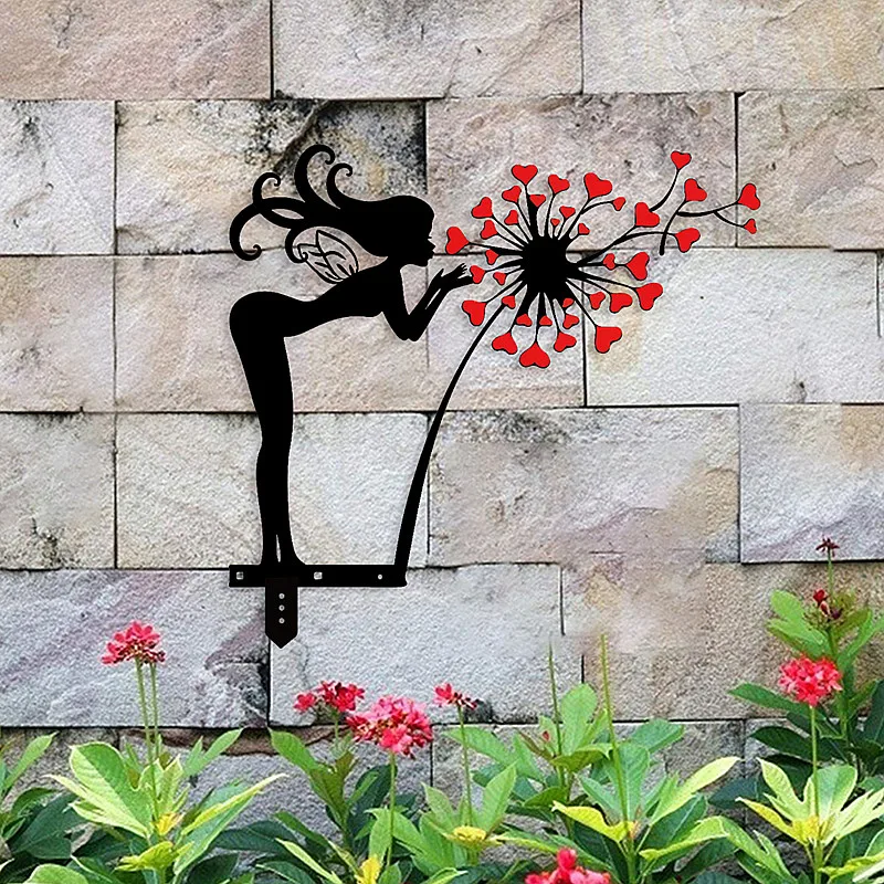 

Fairy Garden Metal Iron Statue Crafts Garden Decoration Indoor and Outdoor Ornaments Interesting Hot Garden Statues Dropshipping