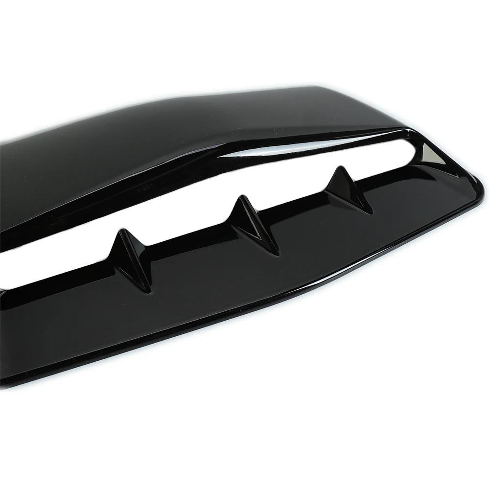 

GLOSS BLACK Hood Scoop Cover Universal 43*30*5cm Air Flow Intake Bonnet Decorative Durable High Quality Useful