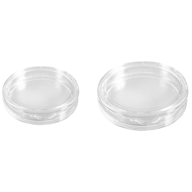

20 Pcs Small Round Transparent Plastic Coin Capsules Box,10 Pcs 27Mm & 10 Pcs 33Mm