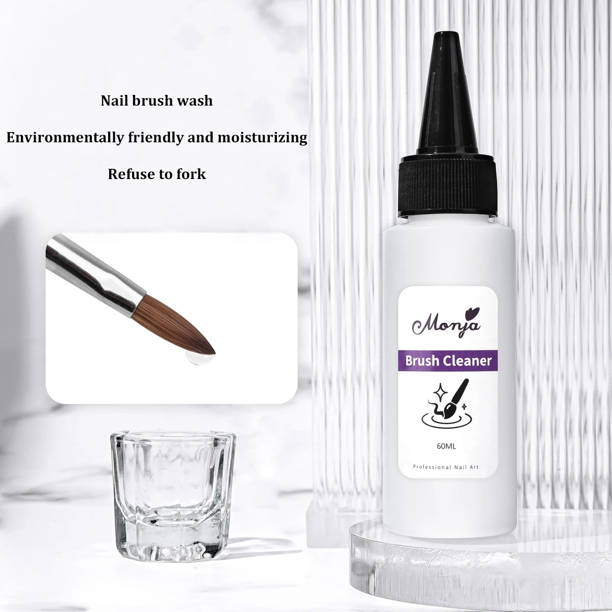 

30/60ml Nail Gel Wash Pen Water Cleans Protects Nourishing Pen Hair Brush Cleaning Solution Mild New Manicure Brush Wash Liquid