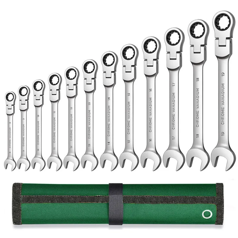 

Набор гаечных ключей храповой Ключ комбинированный с гибкой головкой, Набор торцевых ключей, последовательное зубчатое кольцо, динамометр...