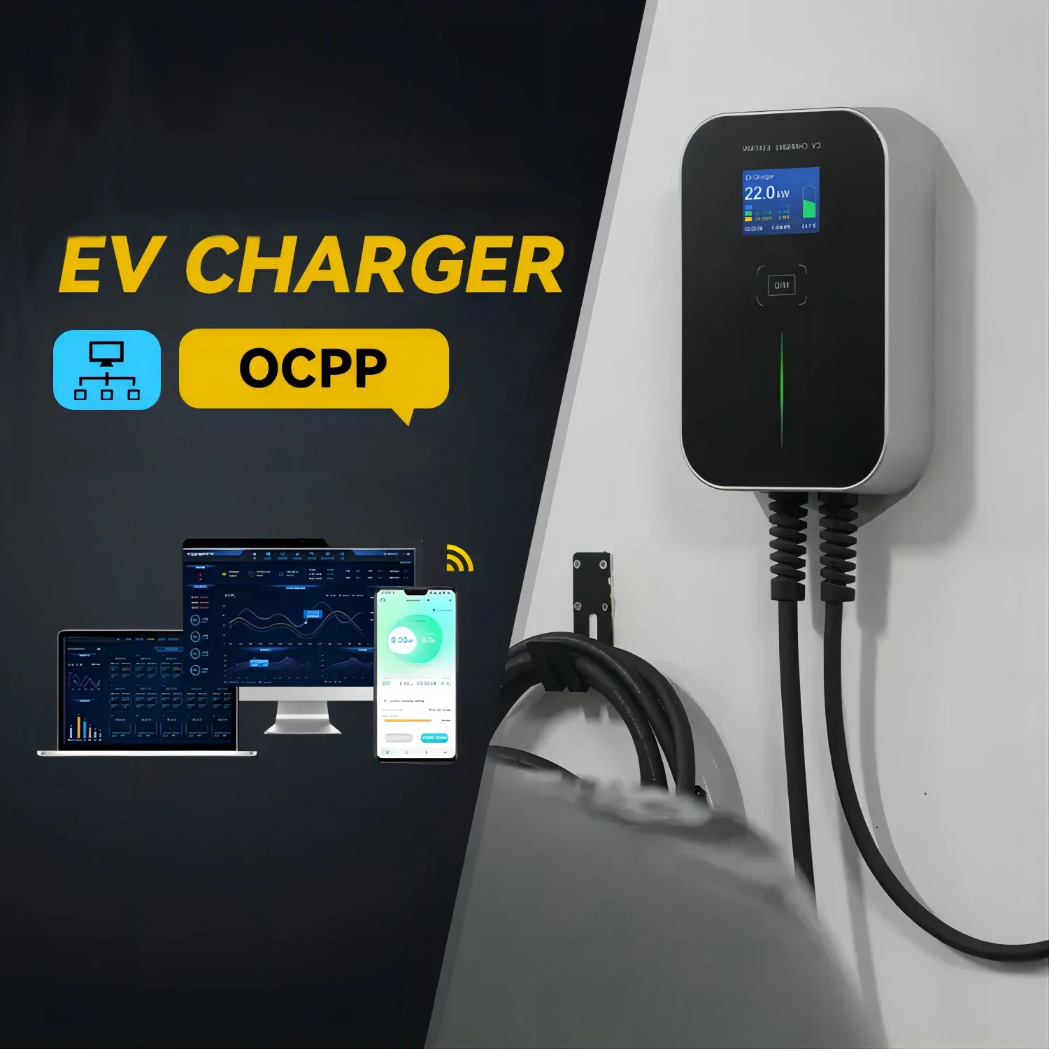 

Заводская цена, зарядное устройство для электромобилей переменного тока OCPP 1.6J 22 кВт, сертифицированная CE зарядная станция для электромобилей с разъемом типа 2