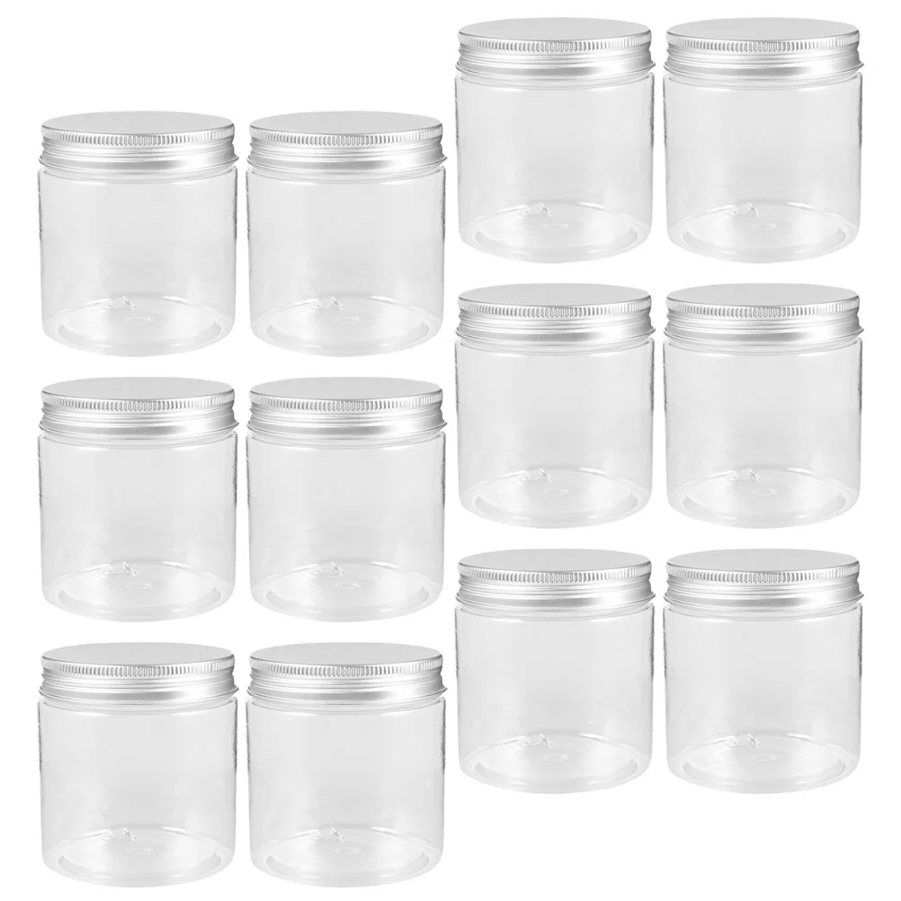 

12Pcs Sealed Mason Jars Fruit Jelly Cans Reusable Mini Storage Food Containers with Aluminum Lid