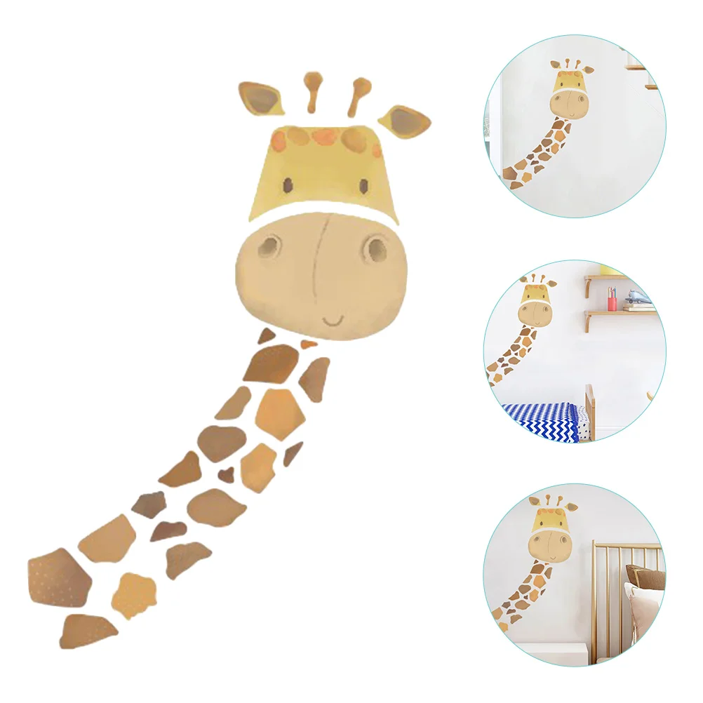 

1 Set Giraffe Wall Jungle Animals Wall Stickers Giraffe Head Wall Sticker Decorative Wall Decals