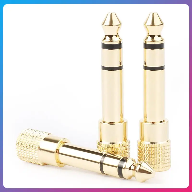 

6.5MM Female To 3.5MM Male Jack Plug Audio Headset Microphone Guitar Recording Adapter 6.5 3.5 Converter Aux Cable Gold Plated