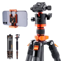K&F Concept 67inch Carbon Monopod Camera Tripod with 360 Degree Ball Head Professional Compact Tripod For DSLR For Sony Camera