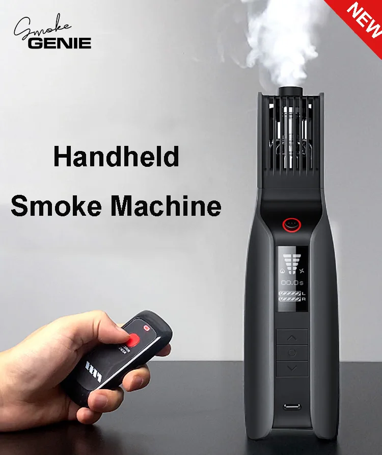 

Smoke GENIE Starter Kit 0 Handheld Smoke Fog Machine And Wireless Remote for Video Photo Shooting Film Production