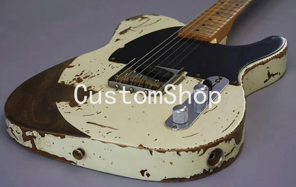 Пользовательский магазин электрическая гитара Джефф Бек Tribute Dodge re изношенная