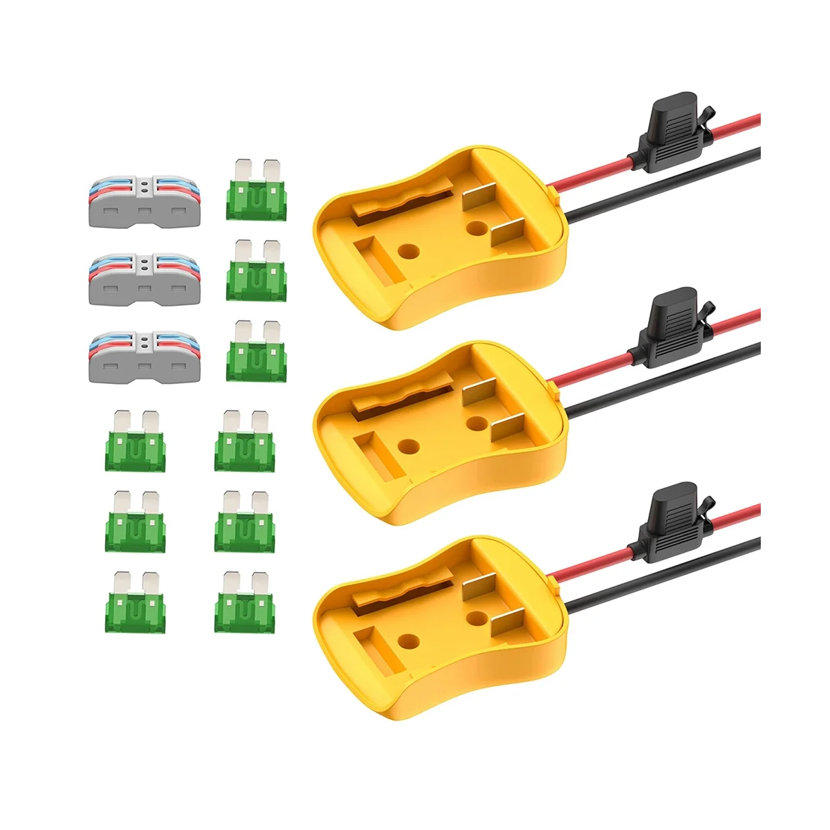 

Power Wheels Battery Adapter for 20V Battery Adapter Converter Kit 12 AWG Wire with Fuses and Connectors