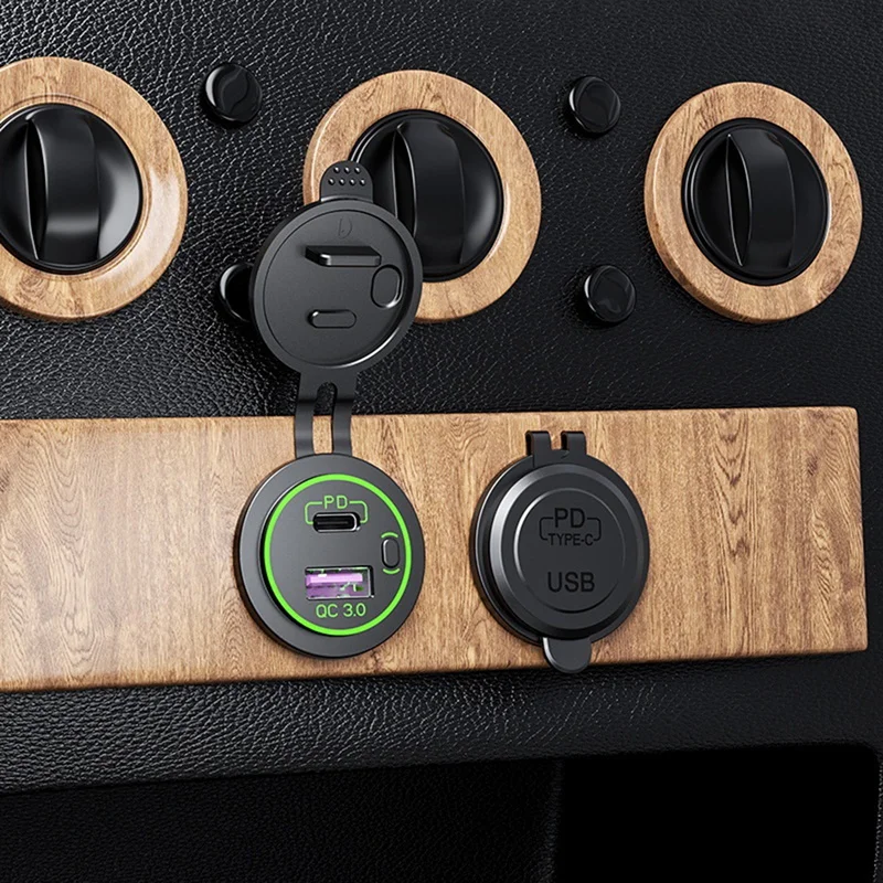 

Сетевое зарядное устройство PD с портом USB Type-C/QC 3,0, 12 В, 24 В