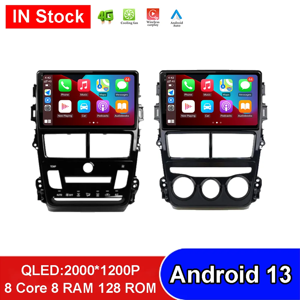 

Android 13 No 2din Dvd 360 камера для Toyota Vios Yaris 2018 - 2020 Автомагнитола автозапчасти видеоплеер GPS Навигация стерео