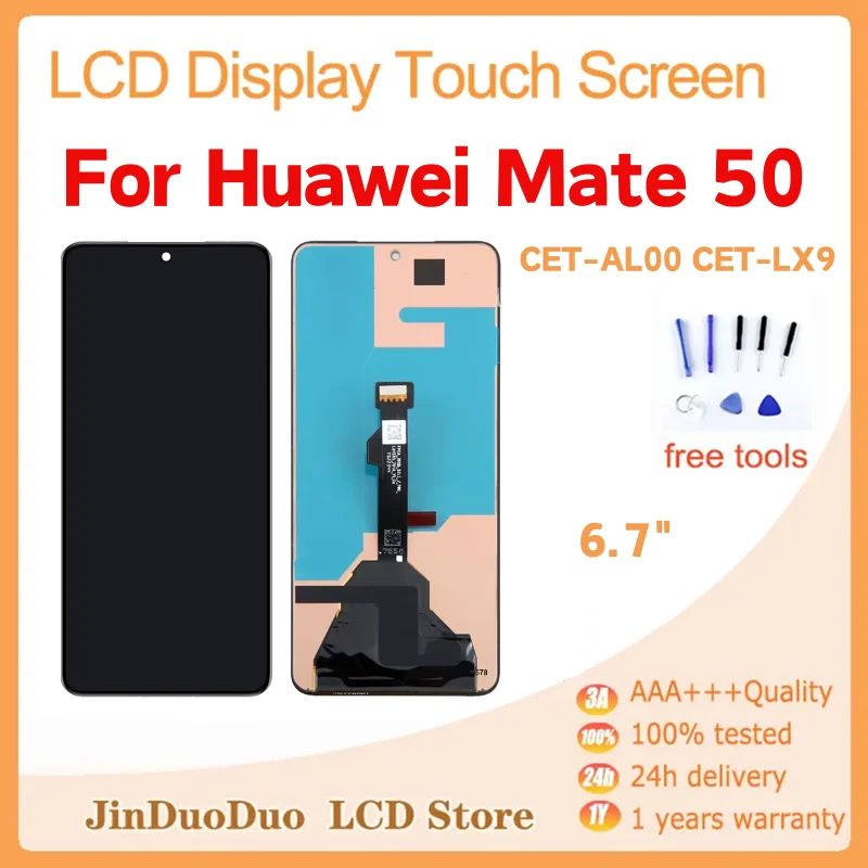 ЖК-дисплей 6 7 дюйма AMOLED для Huawei Mate 50