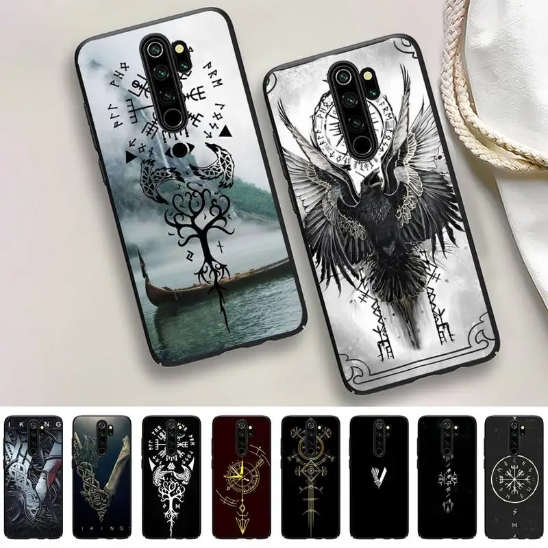 

Viking Vegvisir Logo Phone Case For Redmi 9 5 S2 K30pro Silicone Fundas for Redmi 8 7 7A note 5 5A